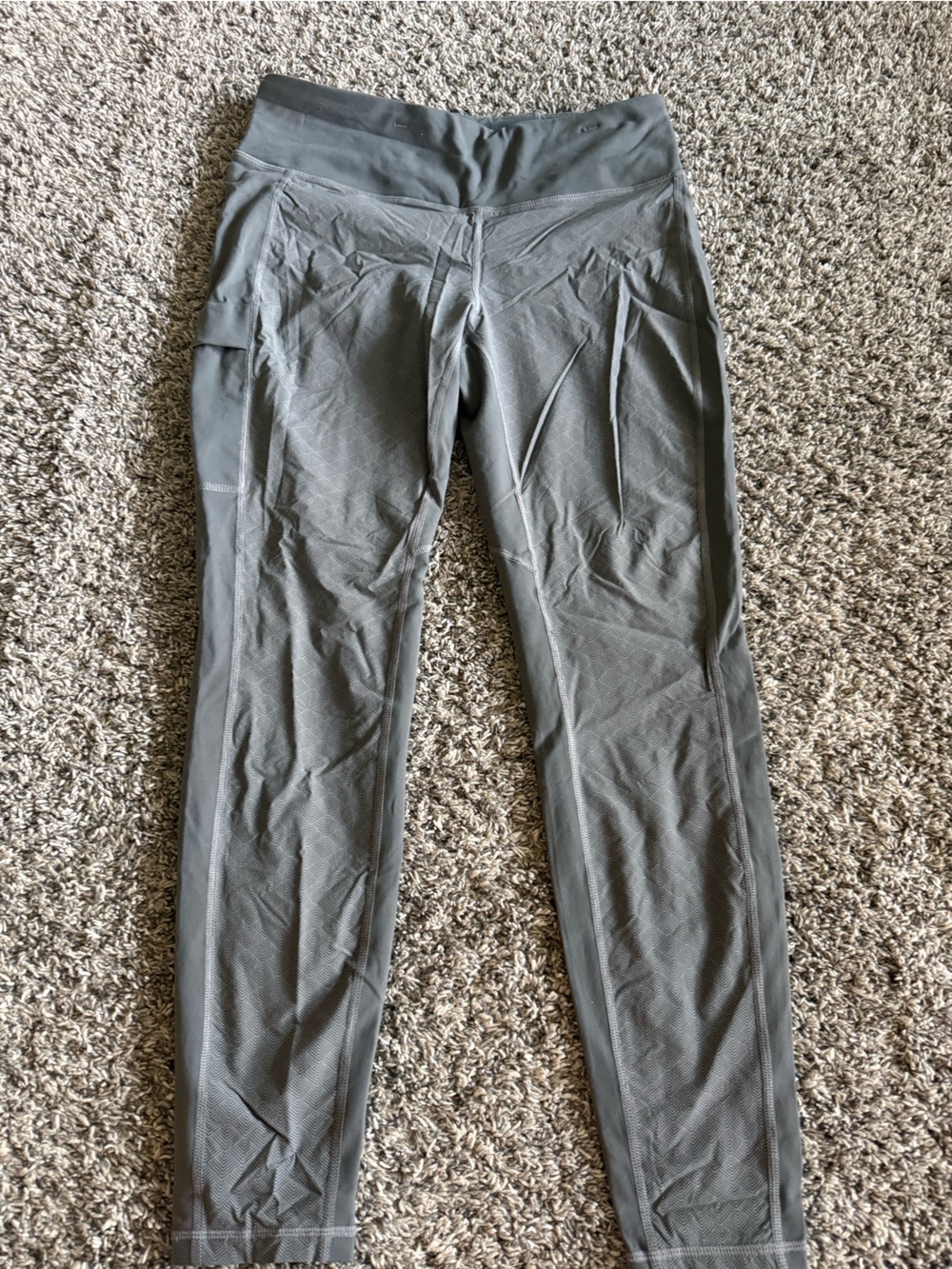 Kuhl Gray Activewear Leggings with Side Pocket-Large-like new